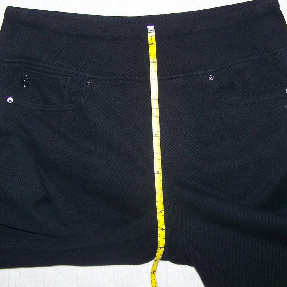Belle by Kim Gravel Black Denim Jeans Size 10 – 29” hem - Picture 6 of 9